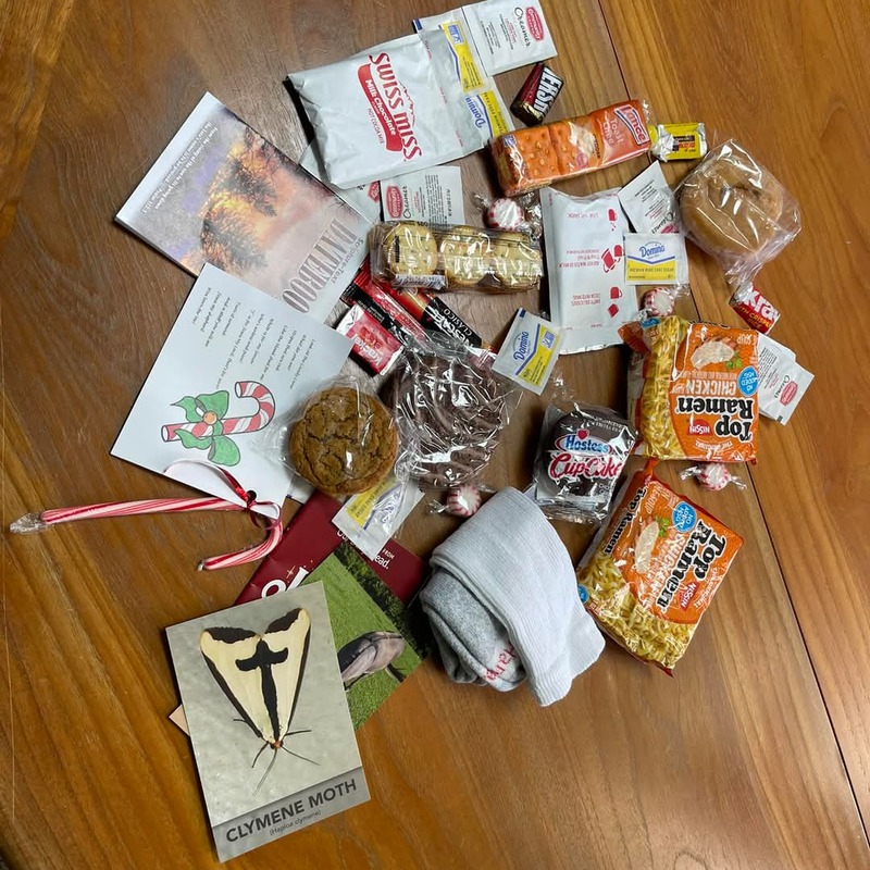 Sample of items in Christmas Bags