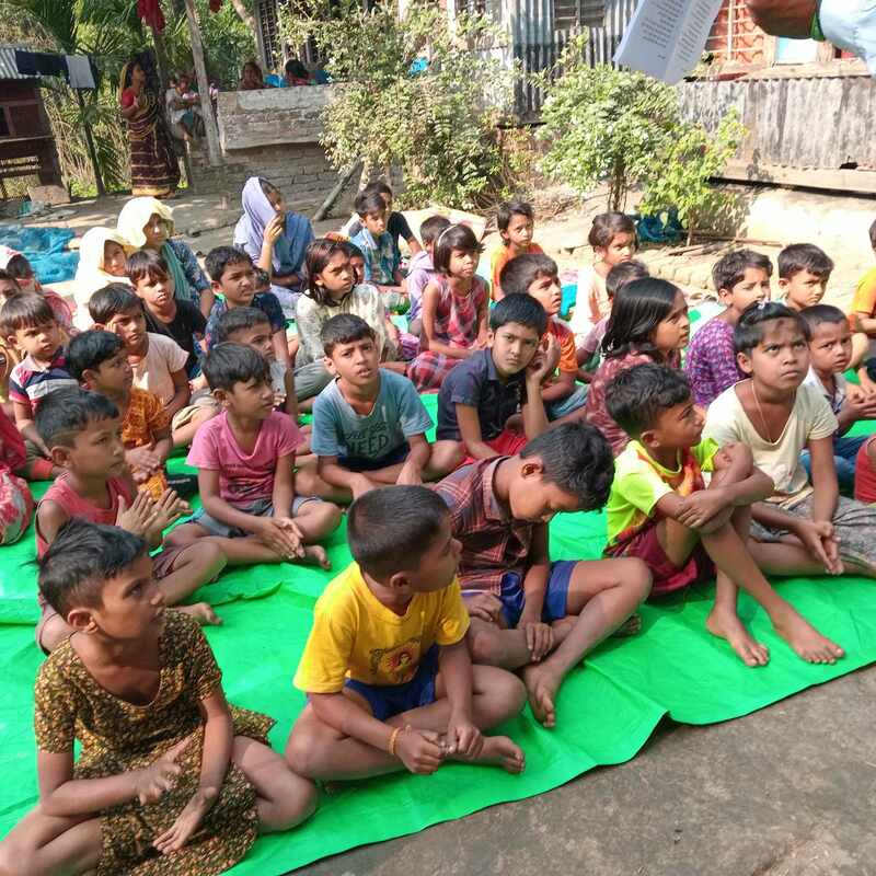 Teaching the Gospel in a village