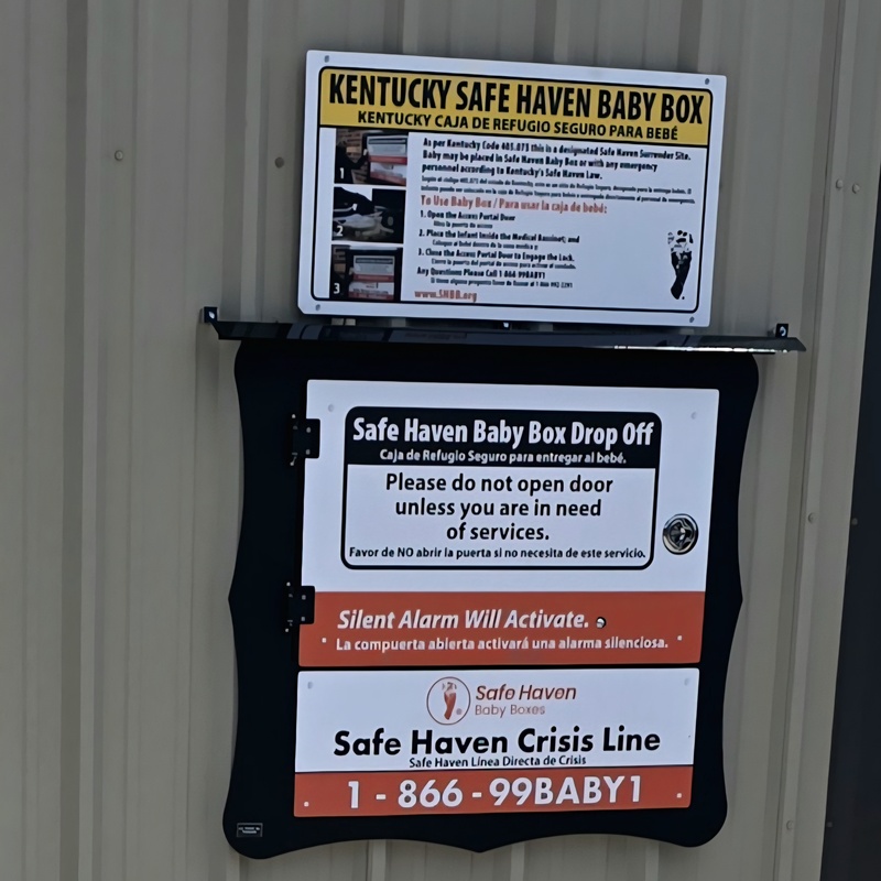 Safe Have Baby Box installed at Russellville Fire Department