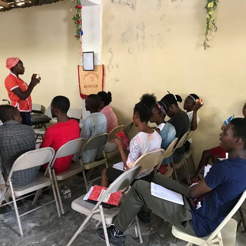 Aaron School Students learning to teach the Simple Gospel