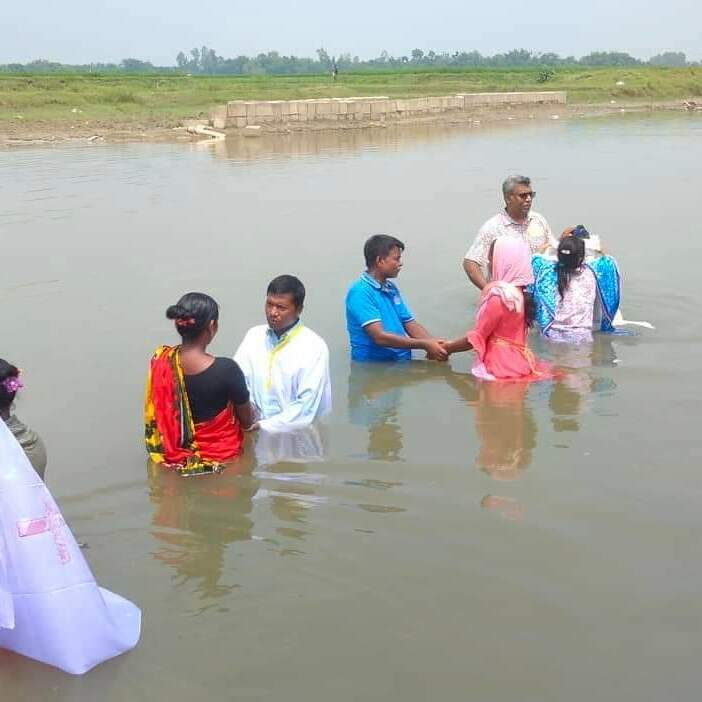 Group being Baptized